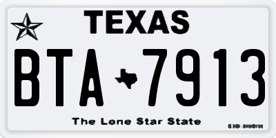TX license plate BTA7913