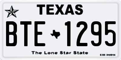 TX license plate BTE1295