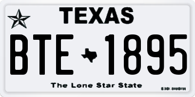 TX license plate BTE1895