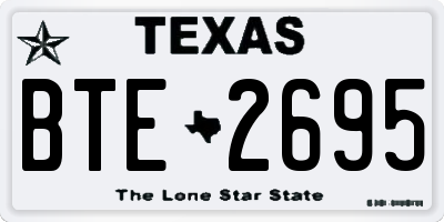 TX license plate BTE2695