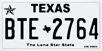 TX license plate BTE2764