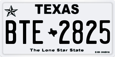 TX license plate BTE2825