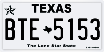 TX license plate BTE5153