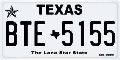 TX license plate BTE5155
