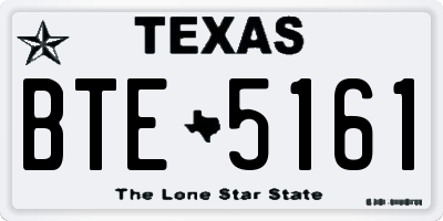 TX license plate BTE5161