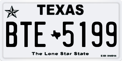 TX license plate BTE5199