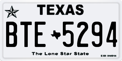 TX license plate BTE5294