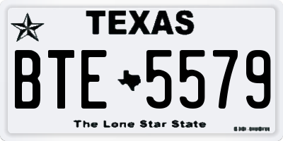 TX license plate BTE5579