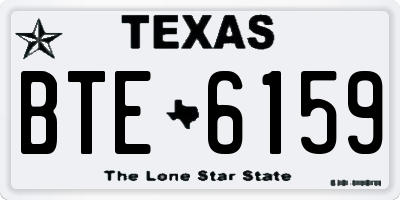 TX license plate BTE6159