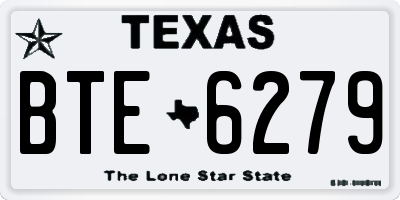 TX license plate BTE6279
