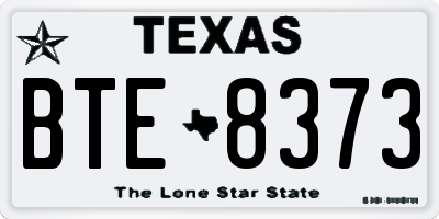 TX license plate BTE8373