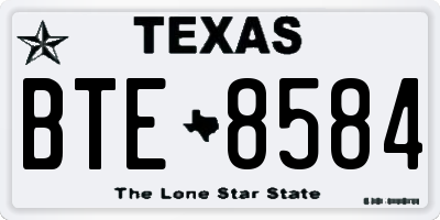 TX license plate BTE8584