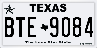 TX license plate BTE9084