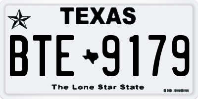 TX license plate BTE9179