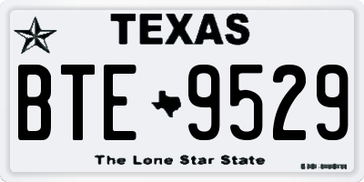 TX license plate BTE9529