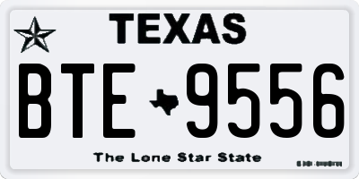 TX license plate BTE9556