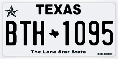 TX license plate BTH1095