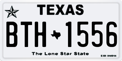 TX license plate BTH1556