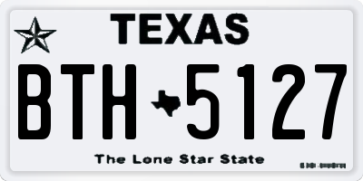 TX license plate BTH5127