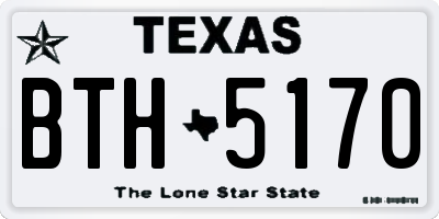 TX license plate BTH5170