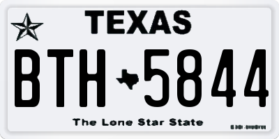 TX license plate BTH5844