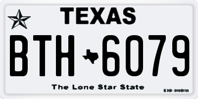 TX license plate BTH6079