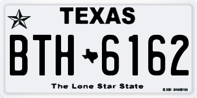 TX license plate BTH6162
