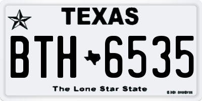 TX license plate BTH6535