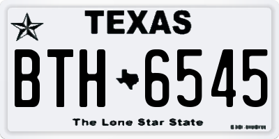 TX license plate BTH6545