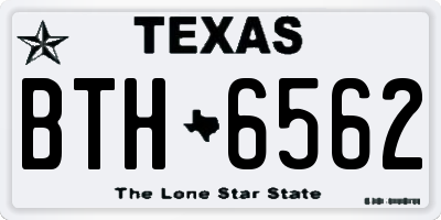 TX license plate BTH6562