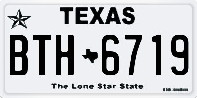 TX license plate BTH6719