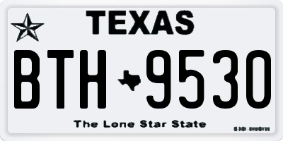TX license plate BTH9530