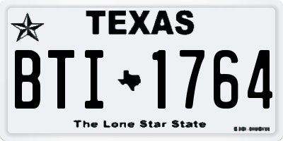 TX license plate BTI1764