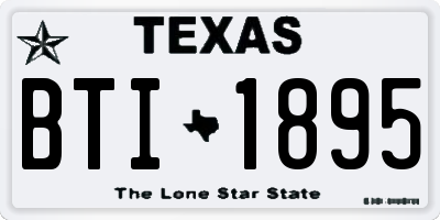 TX license plate BTI1895