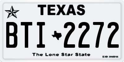 TX license plate BTI2272