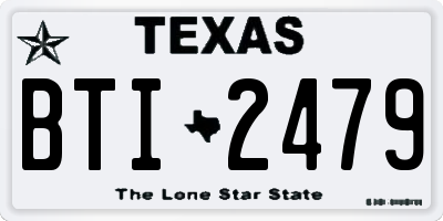 TX license plate BTI2479