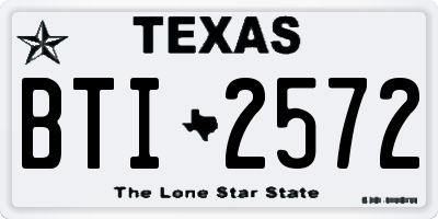 TX license plate BTI2572