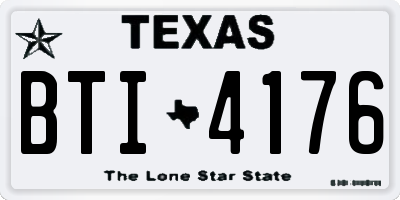 TX license plate BTI4176