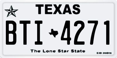 TX license plate BTI4271