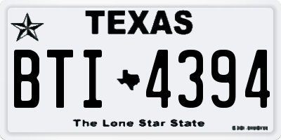 TX license plate BTI4394