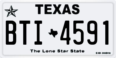 TX license plate BTI4591