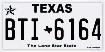 TX license plate BTI6164