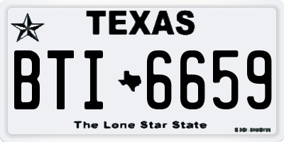 TX license plate BTI6659