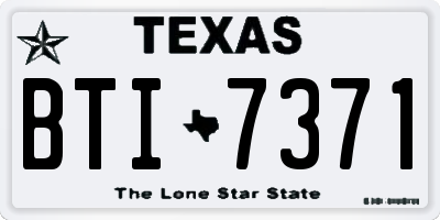 TX license plate BTI7371