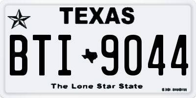 TX license plate BTI9044