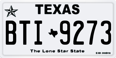 TX license plate BTI9273