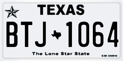 TX license plate BTJ1064