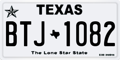 TX license plate BTJ1082