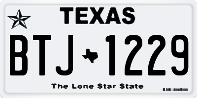 TX license plate BTJ1229