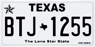 TX license plate BTJ1255